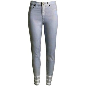 NWT LOFT Loght gray curvy high waist skinny cropped jeans
